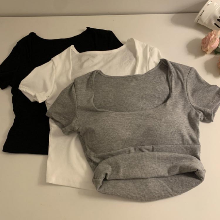 カップ付き半袖Tシャツ 半袖 Tシャツ インナー トップス パッド付き 吸水 速乾 ナイトウェア 半袖Tシャツ ブラトップ 無地 Uネック ブラトップ 半袖 ストレッチ サラサラ 薄手 肌着 下着 締め付けない ナイトブラ カップ付き スポーツ Tシャツ 送料無料