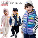 中綿ベスト キッズ服 ベスト 子供服 女の子 男の子 フード付き 秋冬 重ね着 かわいい チョッキ トップス 小学生 防寒保温 可愛い ポケット付き カジュアル...