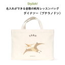 Stylish 名入れができる倉敷の帆布レッスンバッグ ダイナソー（プテラノドン）♪入園 入学の準備に♪プレゼント（ギフト）に♪（ 恐竜 鞄 名入れ 男の子 女の子 シンプル 手提げ 通園バッグ 習い事 お稽古バッグ キャラ シンプル 帆布 ピアノ ）