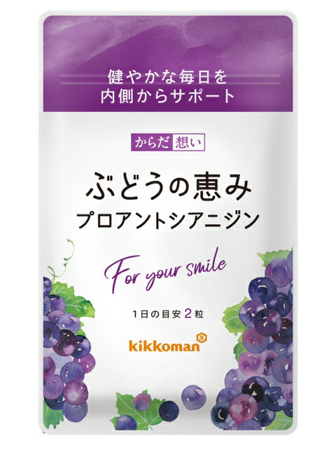 【キッコーマン公式通販】【メール便】からだ想い ぶどうの恵み　プロアントシアニジン　1袋（約1ヶ月分　60粒）