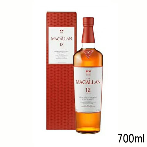 ザ マッカラン 12年シェリー 40度 紙箱付 700ml※送料無料（北海道・沖縄・離島除く）