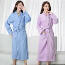 【今だけ!限定価格4,250→3,671円 9/24迄】メンズ バスローブ 綿 薄手 ミモレ丈 ホテル 男女兼用 ナイトガウン 部屋着 寝巻き 春夏秋冬 レディ...