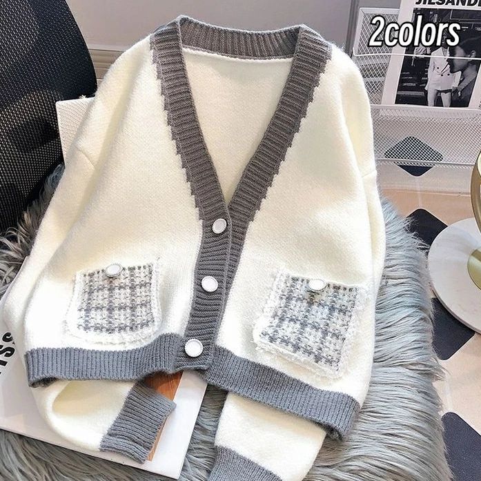 【3280円→実質3214円 P2利用! 11/27 01:59迄】アンサンブル パール付きニットカーディガン＆リボン付き..