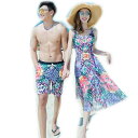 【期間限定★17%OFF 6,877円→5,681円 9/4 23:59まで】水着3点セット ショール ビキニ スイムウェア パレオ 水泳服 ビーチウエア 水着 お揃え ペアビーチ ご夫婦 ミズギ 男女2着 ワイヤーなし パッド付き 花柄
