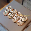 【期間限定★17%OFF 2,933→2,423円 9/12まで】サンダル キッズ 子供 靴 女の子 ストラップ サンダル ぺたんこ ベビーシューズ ベビー靴 ...