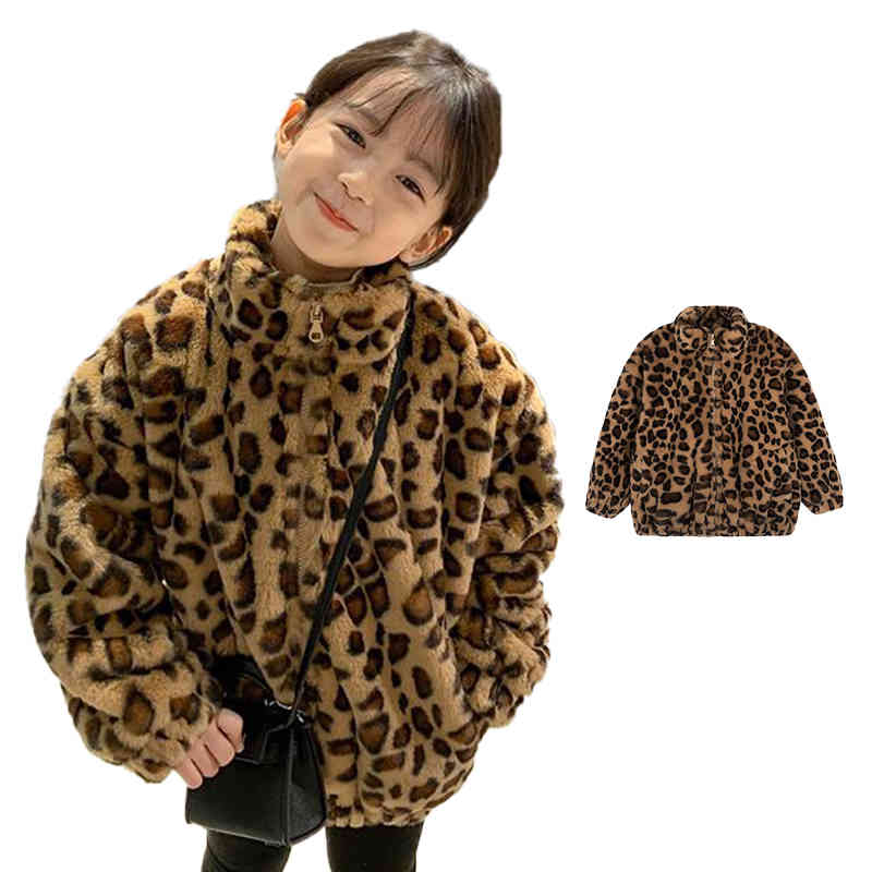 【3060円→実質2999円 P2利用! 11/27 01:59迄】ボアジャケット キッズ ベビージャケット 秋冬コート ヒョウ柄ジャケット ボア ジャケット ボアコート ヒョウ柄 子供服 ボアブルゾン 立ち襟 ボア 赤ちゃん ベビー アウター 女の子 軽量 防寒 暖かい ジュニア