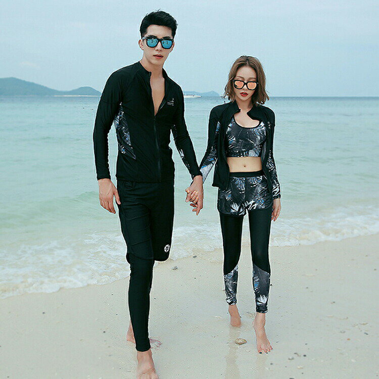 【4522円→実質4070円 P10利用! 11/19 23:59迄】体型カバー 水着 レディース ラッシュガード セット カップル UVパーカー セパレート 紫外線対策 メンズ サーフィン ハーフパンツ レギンス 長 ズボン ノンワイヤー 長袖 日焼け防止 水泳 フィットネス トランクス