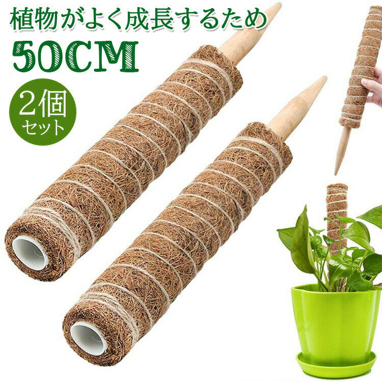 【1663円→実質1630円 P2利用! 11/27 01:59迄】2個セット 園芸 支柱 50cm おしゃれ 植物支柱 ガーデン ..