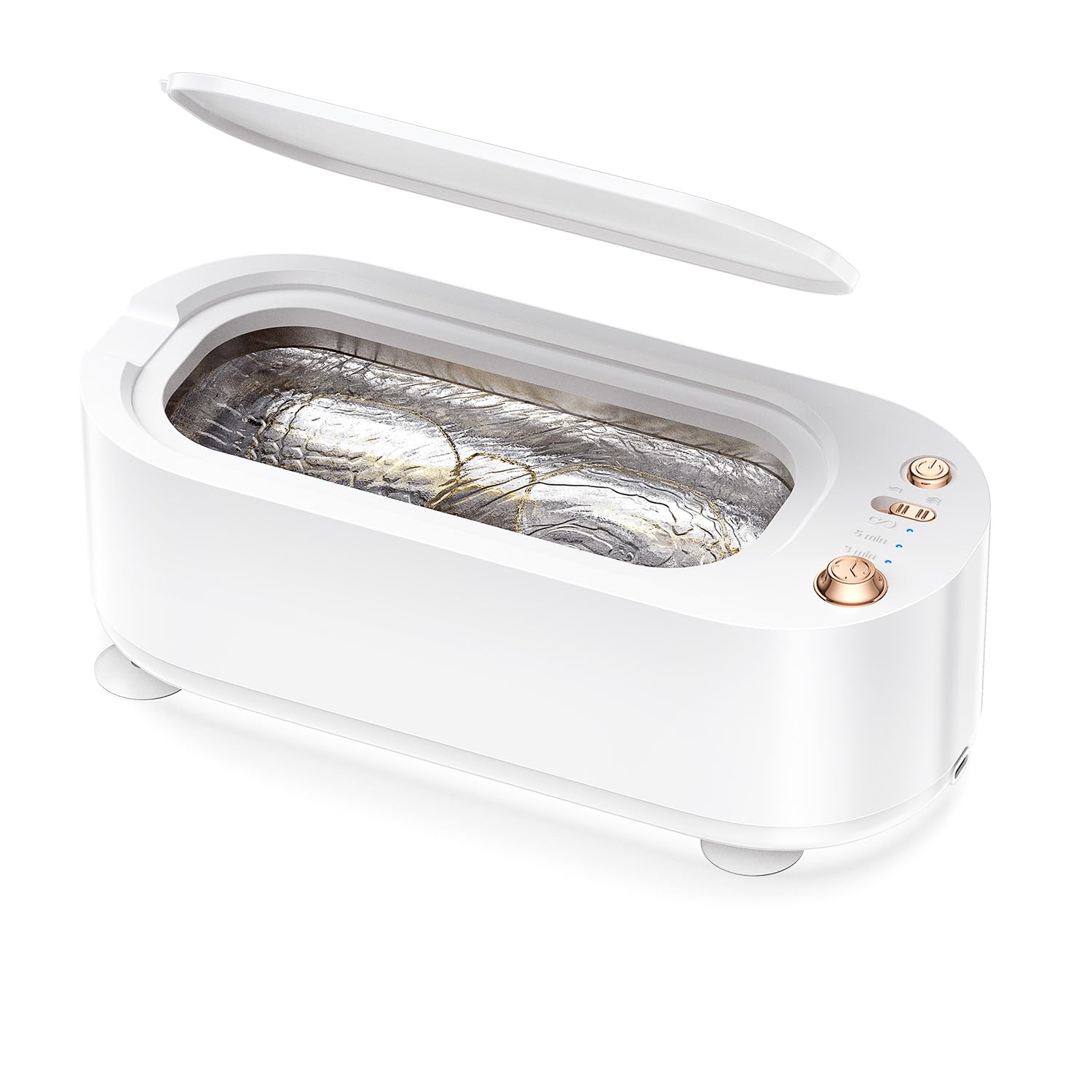 【P2倍！5580円→実質5468円 11/17まで】超音波洗浄機 小型超音波洗浄器 メガネ洗浄 400ml容量 3段階タ..