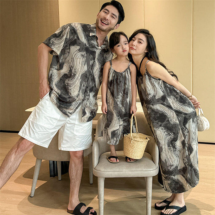 【2670円→実質2617円 P2利用! 11/27 01:59迄】親子 ペアルック アロハシャツ ワンピース 親子コーデ 家..