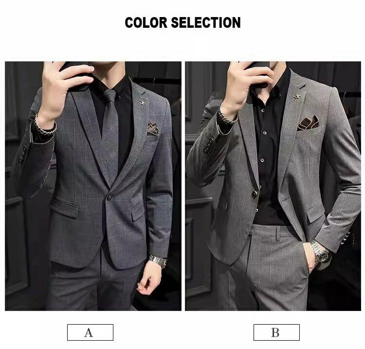 【P10!激安11/11まで】セットアップ メンズスーツ パンツスーツ タキシード カジュアルスーツ 上下セット 結婚式 紳士服 礼服 おしゃれスーツ チェック柄 春秋 夏 フォーマル 二次会 成人式 ビジネス オフィス 通勤 就職活動 面接 スリム 着心地良い スーツ メンズ