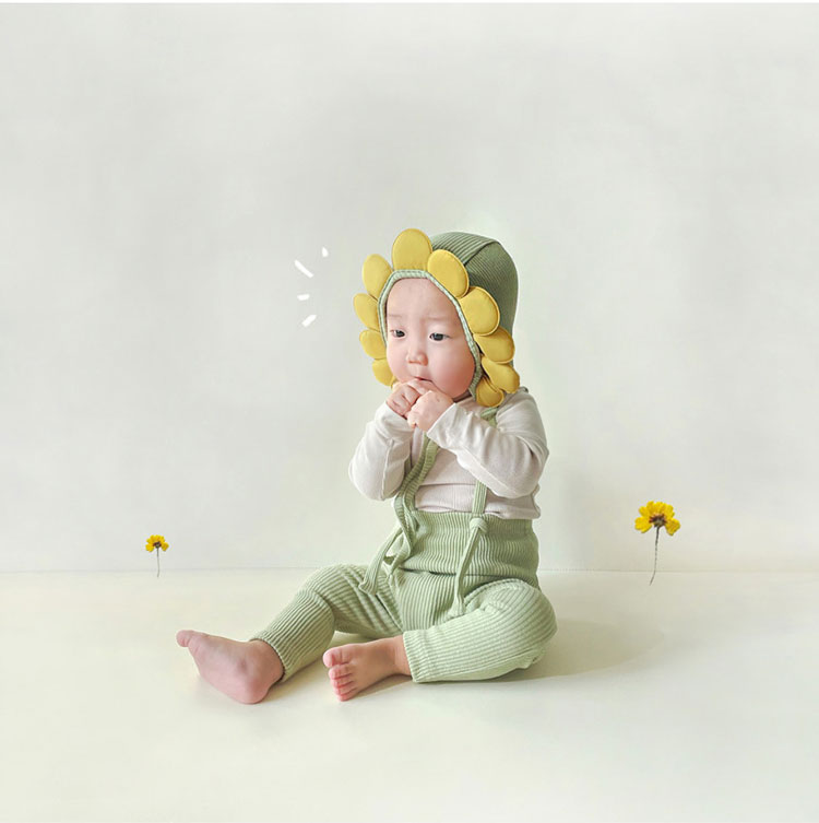 【2280円→実質2234円 P2利用! 11/27 01:59迄】ベビー服 2点セット 帽子+キャミソールパンツ 男の子 ハロウィン パーティー おしゃれ 赤ちゃん キッズ 66/73/80/90cm Halloween 仮装 コスチューム コスプレ 写真撮影 記念写真 ギフト ひまわり ハロウイン服 子供