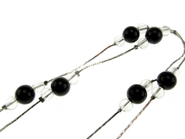 Portofino プラスチックビーズRef.09370 ブラック[ メガネチェーン・ひも類 5千円...