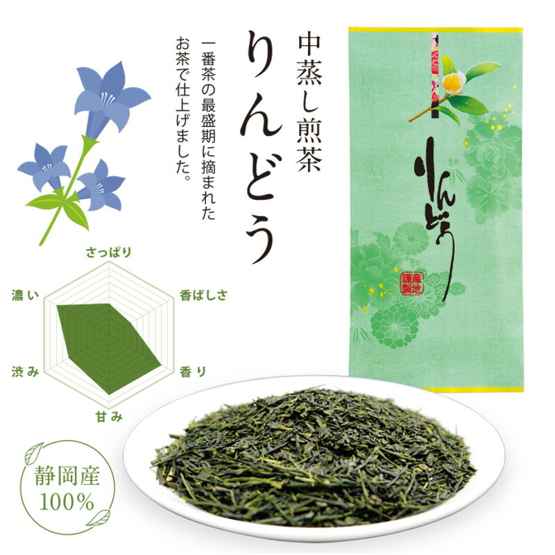 中蒸し りんどう 掛川茶 100g お茶 茶