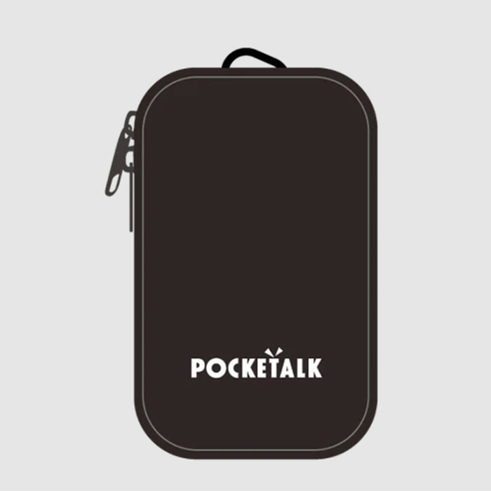 ソースネクストSOURCENEXT POCKETALK ポケトーク ロゴ入り 専用ポーチ アクセサリー PT-PBK