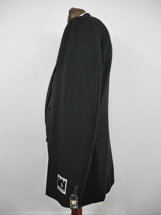 ▼スーツ〔フォーマルスーツ〕ブラック(超濃染) 【A-M/ウエスト79cm：メンズ】KANSAI MAN スーツ メンズ【春夏モデル】【70％OFF】【SALE】【訳あり】 8499-65st