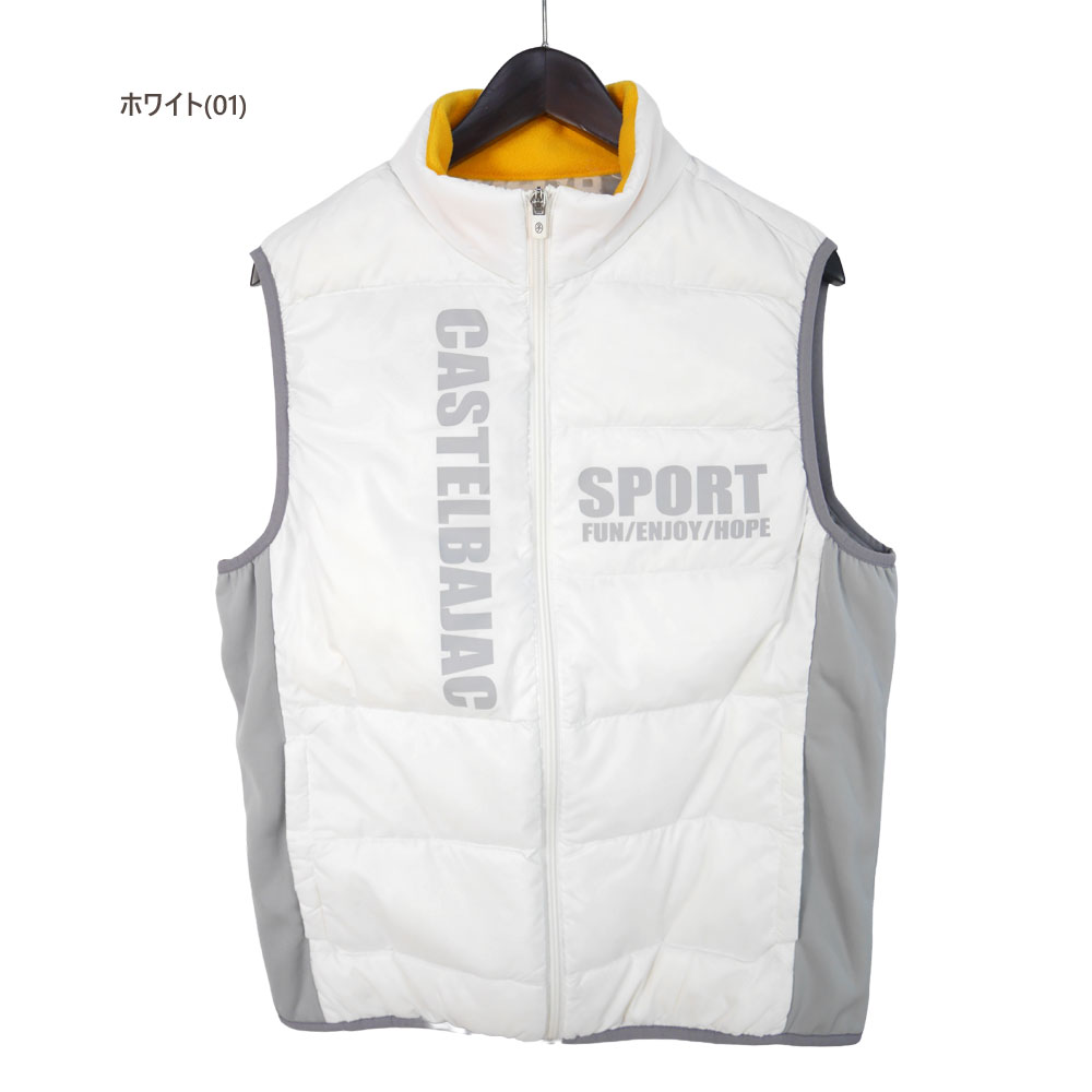 【セール/45％OFF】カステルバジャック スポーツ ゴルフウェア ダウンベスト 7234417103 【46/48/50寸：メンズ】CASTEL BAJAC ゴルフウエア ベスト メンズ【秋冬】【期間限定クーポン】