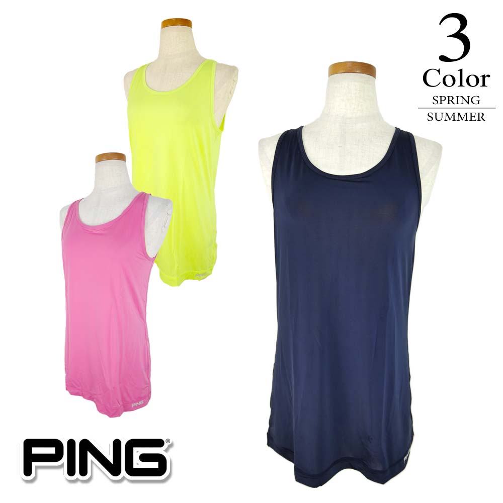 【メール便・ゆうパケット】▼タンクトップインナー 【M/L寸:レディース】 PING ピンゴルフ ゴルフウェア レディース シャツ【春夏モデル】【訳あり】【SA...