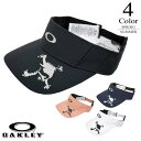 ▼サンバイザー〔スカル〕 【FREE(ツバ7.2cm)：メンズ】オークリー OAKLEY ゴルフ 帽子 メンズ【春夏モデル】【SALE】 fos901003