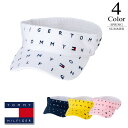 ▼バイザー〔モノグラム〕 【FREE(54cm)：レディース】トミーヒルフィガー TOMMY HILFIGER ゴルフ 帽子 レディース【ポイント5倍】【新作モデル】 thmb210f