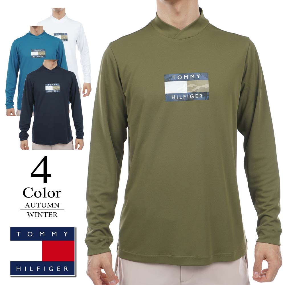 【期間限定クーポン配布中】【メール便・ゆうパケット】▼モックネックシャツ〔カモフラッグ〕 【L寸：..