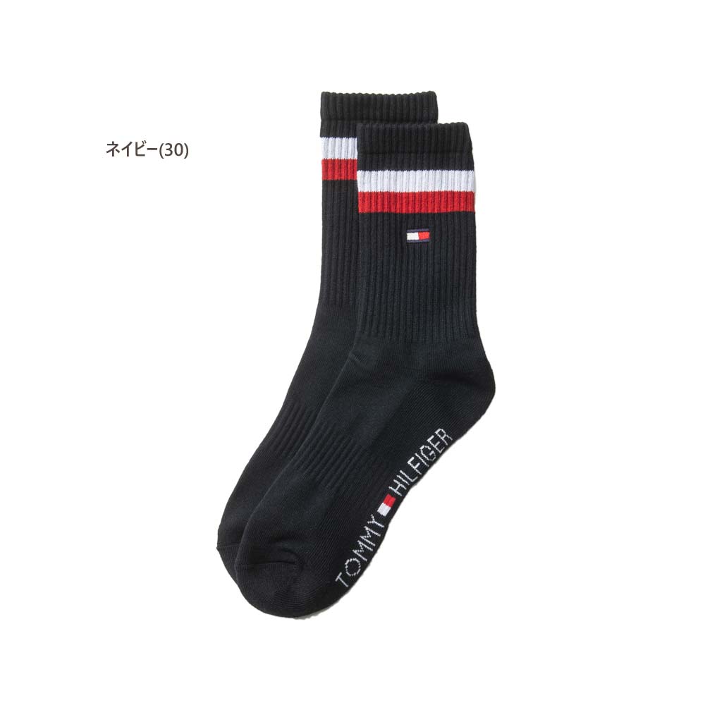 【期間限定クーポン配布中】 【メール便・ゆうパケット】▼ミドルソックス〔アンクル〕 【25-27cm：メンズ】トミーヒルフィガー TOMMY HILFIGER ゴルフ 靴下 メンズ【ポイント2倍】【2024新作モデル】 thmb4sdm