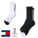 【期間限定クーポン配布中】 【メール便・ゆうパケット】▼ミドルソックス〔バックロゴ〕 【25-27cm:メンズ】トミーヒルフィガー TOMMY HILFIGER ゴルフ 靴下 メンズ【ポイント2倍】【2024新作モデル】 thmb4sem