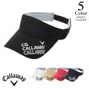 【30%OFF SALE セール】 キャロウェイ ゴルフ バイザー〔3段ロゴ刺繍〕 【FREE:メンズ】 Callaway 有名プロ着用ブランド ゴルフ 帽子 メンズ【春夏モデル】 c24191114 【クーポン】▼