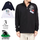 【期間限定クーポン配布中】【メール便・ゆうパケット】▼長袖ハーフジップTシャツ〔ワッペン〕 【M/L寸:メンズ】ガッチャゴルフ GOTCHA GOLF ゴルフウ...