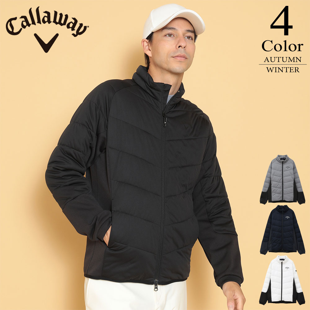 【ポイント10倍】【期間限定クーポン配布中】▼ドッキングブルゾン〔スターストレッチ＆フリース〕 【M/L/LL/3L寸：メンズ】キャロウェイ ゴルフ Callaway 有名プロ着用ブランド ゴルフウェア アウター メンズ【2024秋冬新作モデル】 N c24217109