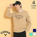 【セール】キャロウェイ ゴルフウェア スウェット〔ドットプリント〕 c25117101 【L寸:メンズ】 ゴルフ Callaway キャロウエイ ゴルフウエア トレーナー メンズ【2025春夏】 【期間限定クーポン】【メール便】