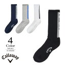【セール】キャロウェイ ゴルフ クルーソックス 〔ロゴ〕 【FREE:メンズ】 Callaway 有名プロ着用ブランド 靴下 メンズ【2025春夏新作モデル】 c25193107 【 クーポン 中】【メール便・ゆうパケット】
