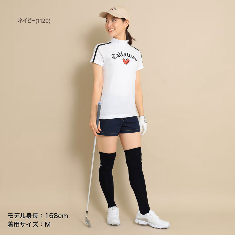 【セール/50％OFF】キャロウェイ ゴルフウェア ショートパンツ〔ラブキャロウェイ〕 c24127220 【S/M/L/LL寸：レディース】ゴルフ Callaway キャロウエイ ゴルフウエア パンツ レディース【春夏】【期間限定クーポン】【メール便】