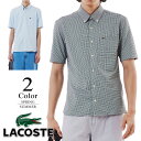 ラコステ ゴルフウェア ジャージシャツ〔マイクロチェック〕 ch6414-99 【40(M寸):メンズ】ラコステ LACOSTE ゴルフウエア シャツ メンズ【2025春夏新作】【期間限定クーポン】【メール便】(4)