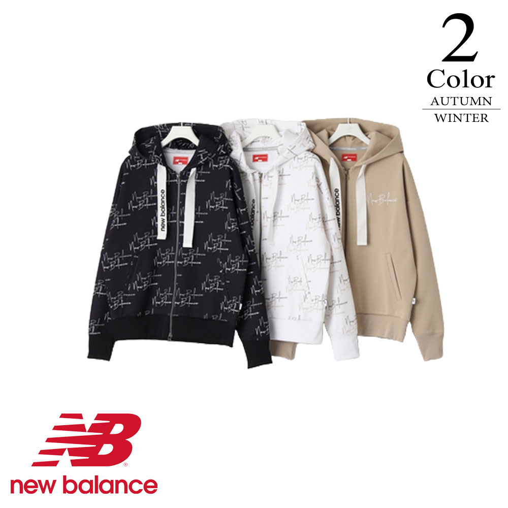 【P3倍】ニューバランス ゴルフウェア フルジップフーディ〔モノグラムプリント〕0125262502 【1/2寸：レディース】New balance GOLF ゴルフウエア トレーナー レディース【2025秋冬】