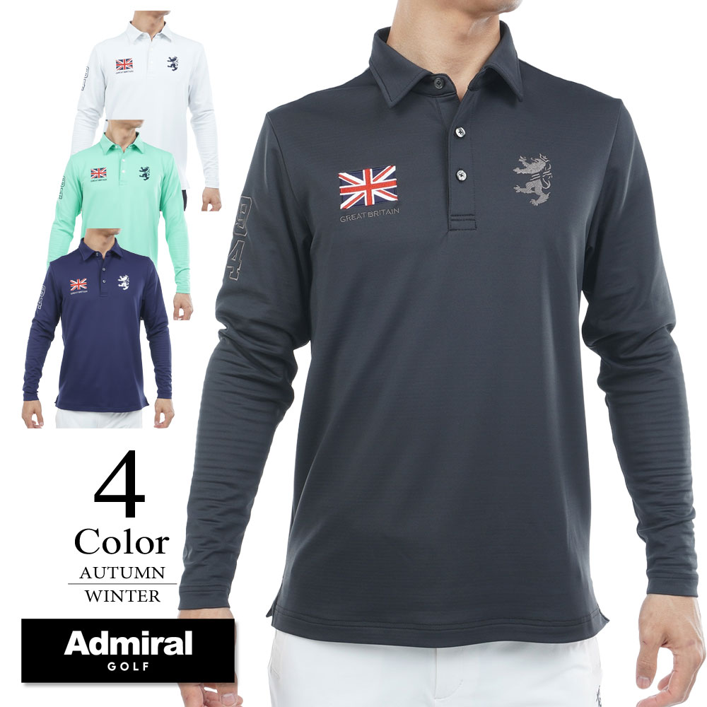 Rakuten - 【セール/40％OFF】アドミラル ゴルフウェア フラッグシャツ〔速ポカ〕 adma590 【M/L寸：メンズ】Admiral GOLF ゴルフウエア シャツ メンズ【2025秋冬】【メール便】