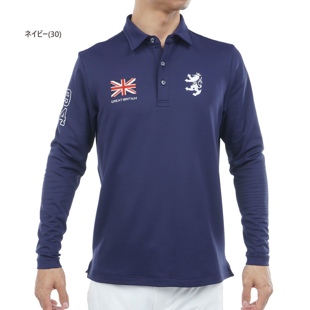 【セール/40％OFF】アドミラル ゴルフウェア フラッグシャツ〔速ポカ〕 adma590 【M/L寸：メンズ】Admiral GOLF ゴルフウエア シャツ メンズ【2025秋冬】【メール便】