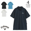 キャロウェイ ゴルフウェア ミニフラワープリントハイゲージカノコシャツ c25234102 【M/L/LL寸:メンズ】Callaway キャロウエイ ゴルフウエア シャツ メンズ【2025秋冬】【期間限定クーポン】【メール便】
