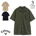 キャロウェイ ゴルフウェア かざあなメッシュ開襟シャツ c25234105 【M/L寸:メンズ】Callaway キャロウエイ ゴルフウエア シャツ メンズ【2025秋冬】【期間限定クーポン】【メール便】
