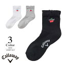 【P5倍】キャロウェイ ゴルフ ショートソックス〔履き口ふんわり〕 c25293206 【FREE:レディース】Callaway キャロウエイ 靴下 レディース【2025秋冬】【期間限定クーポン】【メール便】