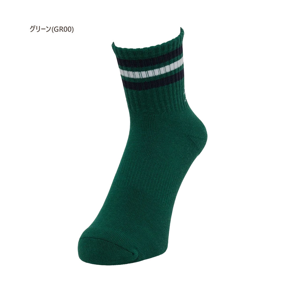 マンシングウェア ゴルフ ショート丈ラインソックス mg5fso04m 【25-27cm：メンズ】 マンシング マンシングウエア Munsingwear ゴルフ 靴下 メンズ【2025秋冬】【期間限定クーポン】【メール便】