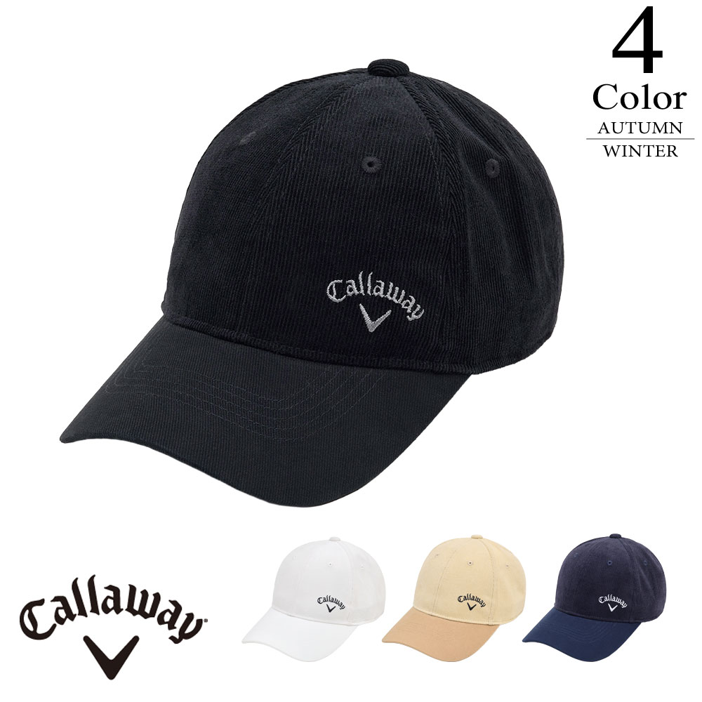 キャロウェイ ゴルフ ツイル＆コーデュロイキャップ c25291108 【FREE：メンズ】Callaway キャロウエイ 帽子 メンズ【2025秋冬】【期間限定クーポン】