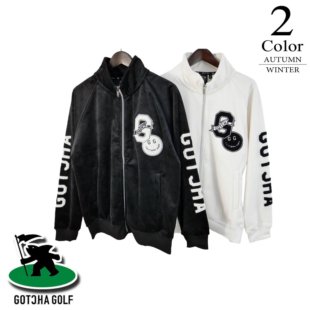 【P5倍】ガッチャゴルフ ゴルフウェア 防風ストレッチシャギートラックジャケット 253gg1320 【L寸：メンズ】GOTCHA GOLF ゴルフウエア アウター メンズ【2025秋冬】【期間限定クーポン】【メール便】
