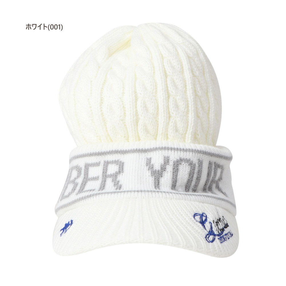 【P2倍】ガッチャゴルフ ゴルフ 刺繍ロゴつば付きニットキャップ 253gg8700 【F(48cm)：メンズ】GOTCHA GOLF 帽子 メンズ【2025秋冬新作】【期間限定クーポン】【メール便】