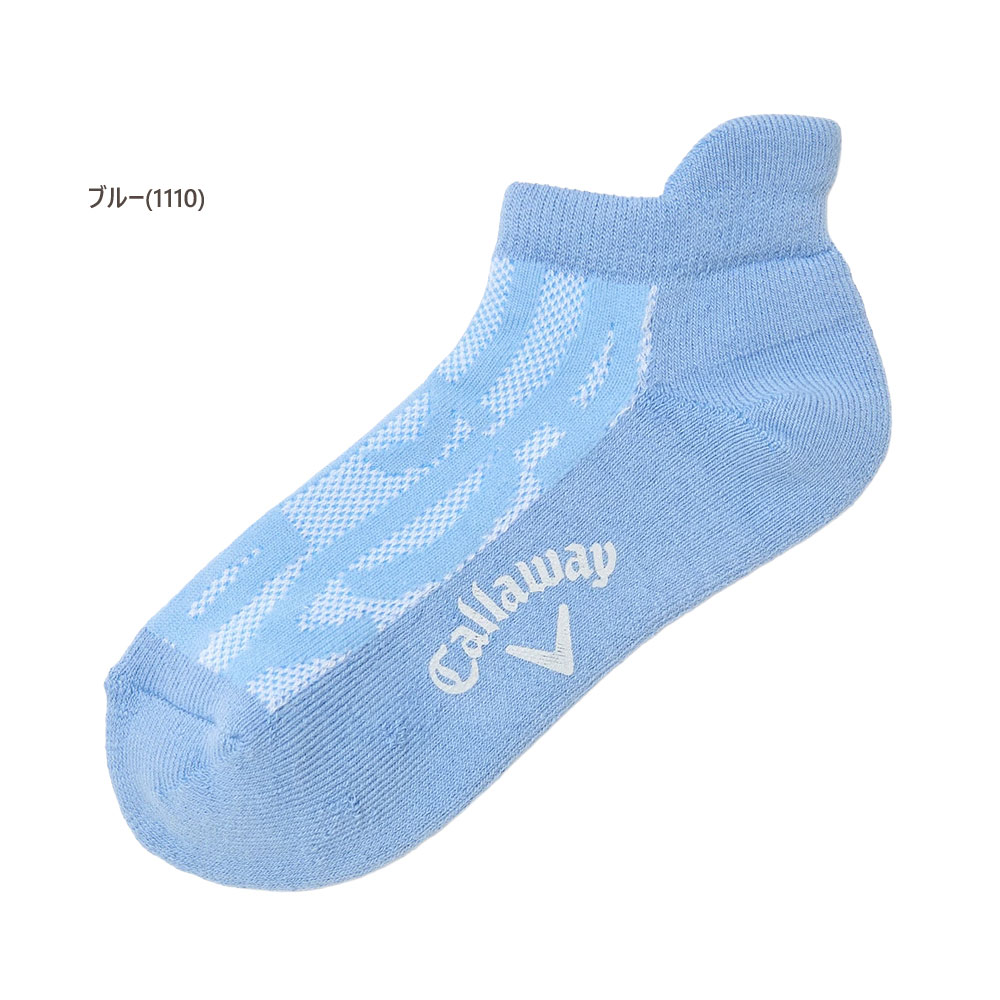 キャロウェイ ゴルフ アパレル連動ロゴメッシュアンクルソックス c26193204 【FR(2...