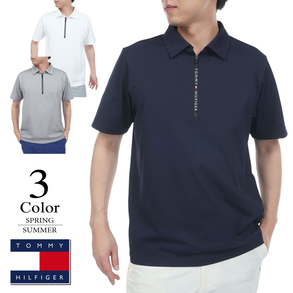 Rakuten - 【P3倍】トミーヒルフィガー ゴルフウェア 半袖シャツ〔レイブロックワッフル〕 thma633 【L寸：メンズ】TOMMY HILFIGER ゴルフウエア シャツ メンズ【2026春夏】【メール便】