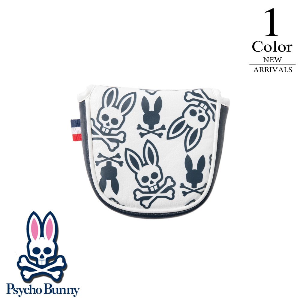 【P3倍】サイコバニー ゴルフ パターカバー マレット MONOGRAM pbmg5fh5 【マレット型：ユニセックス】 Psycho Bunny GOLF ヘッドカバー メンズ レディース【新作】【メール便】【メーカー取寄せ】