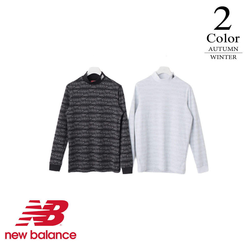 【P3倍】ニューバランス ゴルフウェア 長袖モックネックプルオーバー 012 6267006 【5寸：メンズ】New balance GOLF ゴルフウエア シャツ メンズ【2026秋冬】【メール便】
