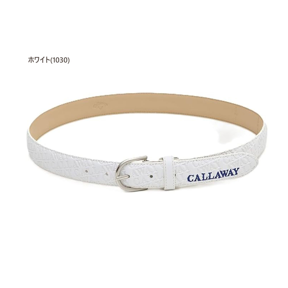 【セール】キャロウェイ ゴルフ ロゴエンボスベルト c25292203 【FR：レディース】Callaway キャロウエイ ゴルフ ベルト レディース【新品】