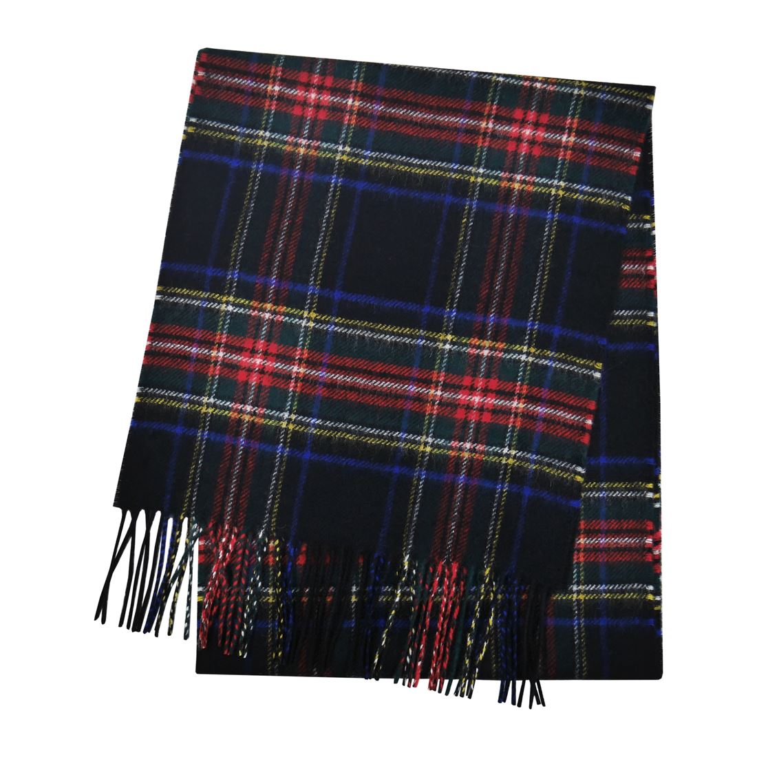 ジョンストンズ JOHNSTONS 23AW WA000016 100% CASHMERE カシミア マフラー wa000016_ku0324_BlackStewart レディース メンズ 女性用 男性用